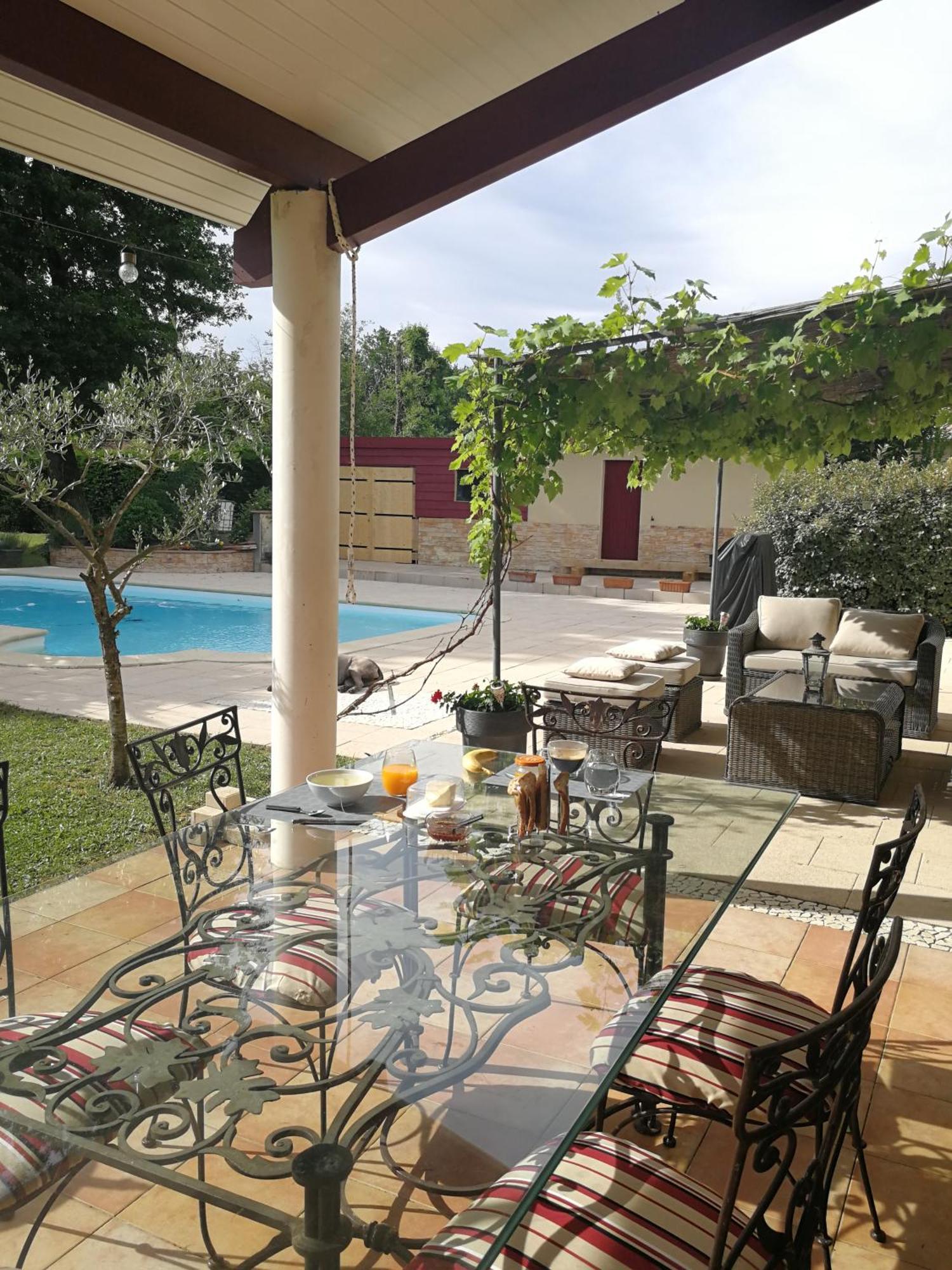 Bed and Breakfast Au Doux Repos Lucbardez-et-Bargues Exterior foto